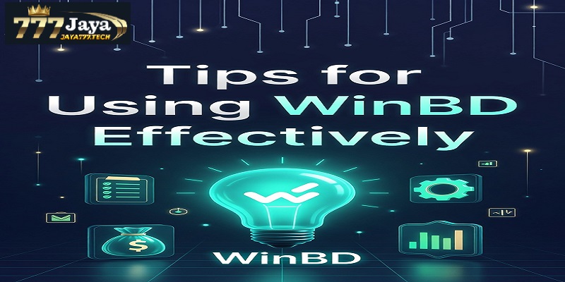 Tips for Using WinBD Effectively